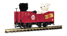 LGB 41220 Red Gondola Two Steiff Bears, Collection item