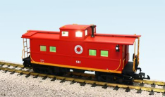 USA Trains R12162 Center Cupola Caboose Lehigh & New England  - Red/Yellow Stripe