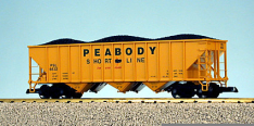 USA Trains R14019 Peabody 70 Ton 3 Bay Coal Hoppers