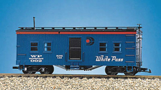 USA Trains R1838 White Pass Bunk Car, Blue