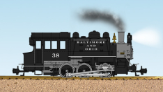 USA Trains R20058 Baltimore & Ohio  0-6-0T w/Lights, Sound, Smoke