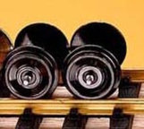 USA Trains R2093 Blackened Metal Wheel Sets (2)