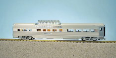 USA Trains R31016 California Zephyr Vista Dome #1, Stainless Steel