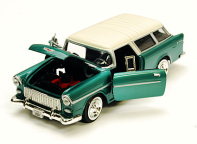 1955 Chevy Bel Air Nomad Hard Top, 1/24 Scale Die Cast, Assorted Colors