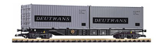 PIKO 37752 DR IV Flat w/2 20' Containers Deutrans