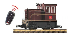 PIKO 38510 PRR 25-Ton Diesel w/Lights and Sound - Battery Operated