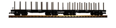 PIKO 38785 C&S Flatcar w/Stakes, 2-Pack