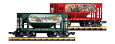 PIKO 38951 Christmas Ore Car, 2-Pack