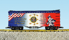 “Free Men” Patriotic Patriotic REFRIGERATOR CAR - Red/White/Blue