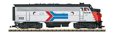 LGB 21580 Amtrak F7A Diesel Locomotive #102 w/Lights and Sound