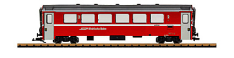 LGB 30512 RhB Mark IV Express Train Passenger Car, 2nd class w/Metal Wheels and Lights