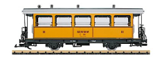 LGB 30563 RhB Bar Car, Car Number C 114 w/Metal Wheels