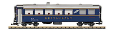 LGB 31681 RhB Dining Car w/Metal Wheels and Lights WR 3815 Era VI