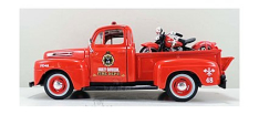 Ford F-1 Pickup Harley-Davidson / Knucklehead Motorcycle (1948/1936, 1/24 scale diecast model car,