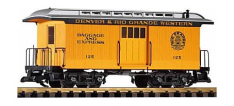 Piko 38603 D&RGW Wood Baggage CAR 127, Yellow