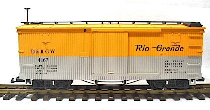 G-SCALE D&RGW LGB #4067-D01 hot WOOD STYLE BOX CAR