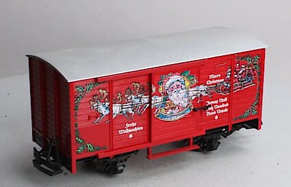 LGB christmas rail car shops with sound G scale