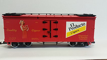 LGB - EL PRODUCTO store CIGARS WOODEN STYLE REFRIGERATOR TRAIN CAR