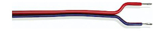 LGB 51235 Double Conductor Wire, Blue/Red  (approx. 20 AWG)