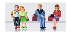 LGB 53006 Set of Four Seated Passenger Figures