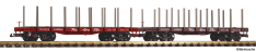 PIKO 38797 D&RGW Flatcar w/Stakes, 2-Pk