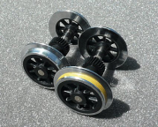 88330073 Wheel Set for LGB® RhB Tractor Locomotives 2x410, 2 Axles