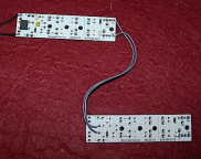 Dual Quad Led Boards , 4 LEDS on each board  for use with either Analog or Digital.