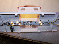 CENTER CUPOLA CABOOSE 12 LED LIGHT KIT, marker lights and ANTI-FLICKER BATTERY