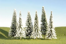 Bachmann 32202 Pine Trees w/Snow 8-10" (3)