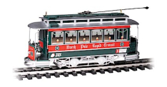 Bachmann 93943 North Pole Rapid Transit Streetcar w/Metal Gears