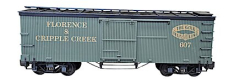 Delton 607 Florence & Cripple Creek Box Car, Green, Collection Item