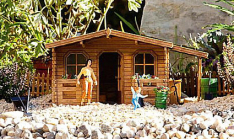 Pola 331050 Log Cabin-Style Garden Shed