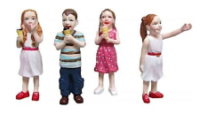 Prehm-Miniaturen 500216 Children with Ice Cream (4 Metal Figures)