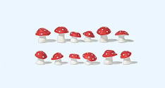 Preiser 45241 Toadstool Mushrooms (12)