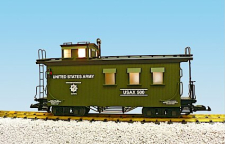 USA Trains R12024 US Army Woodsided Caboose