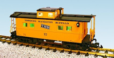 USA Trains R12171 Center Cupola Caboose   Toronto Hamilton & Buffalo - Yellow/Black