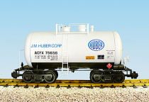 USA Trains R15218 J.M. Huber Corp. Beer Can Tank Car, Die-Cast Metal Couplers