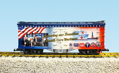 USA TRAINS R 16054 Honoring our Frontline Healthcare Workers Patriotic Car NEW