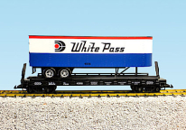 USA Trains R17043 White Pass Piggy Back Flat Car