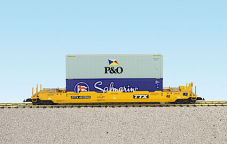 USA Trains R17102 TTX - Yellow w/Containers (#2)