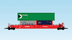 USA Trains R17122 Canadian Pacific - Red w/Containers (#1)