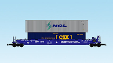 USA Trains R17131 CSX - Blue w/Containers (#3)