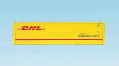 USA Trains R1713B DHL 40'  Intermodal Shipping Container w/Corrugated Sides