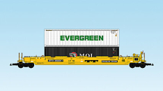 USA Trains R17142 TrailerTrain (TT) - Yellow w/Containers (#2)