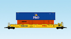 USA Trains R17147 TTX (Red Logo) - Yellow w/Containers (#3)