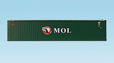 USA Trains R1721C MOL 45' Intermodal Shipping Container w/Corrugated Sides, Green