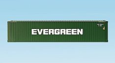 USA Trains R1722C Evergreen 45' Intermodal Shipping Container w/Corrugated Sides, Green