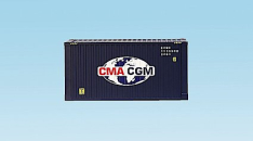 USA Trains R1734A CMA/CGA 20'  Intermodal Shipping Container w/Corrugated Sides