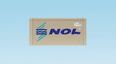 USA Trains R1735A NOL 20'  Intermodal Shipping Container w/Corrugated Sides