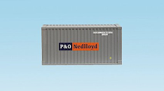 USA Trains R1736A P&O Nedlloyd 20'  Intermodal Shipping Container w/Corrugated Sides